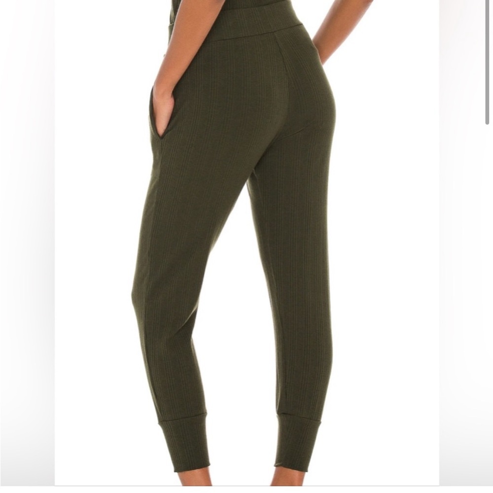 Olive Green Women's Ribbed Pants Vitamin A size L